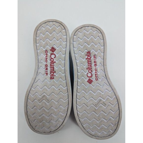Columbia PFG Bahama Youth Boys Boat Shoes Blue Grey Red Slip On Sneaker Size 3 - Picture 10 of 11
